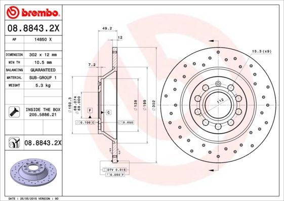 Brembo 08.8843.2X