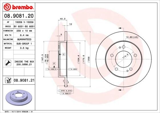 Brembo 08.9081.21