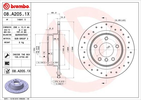 Brembo 08.A205.1X