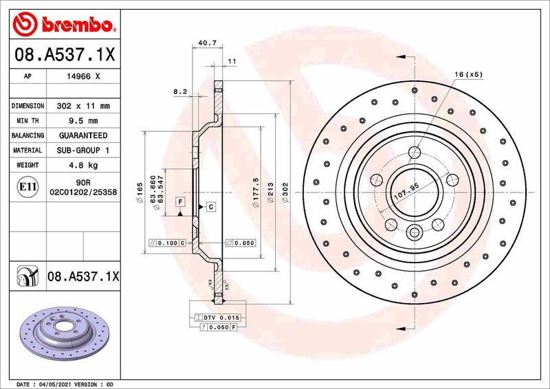 Brembo 08.A537.1X