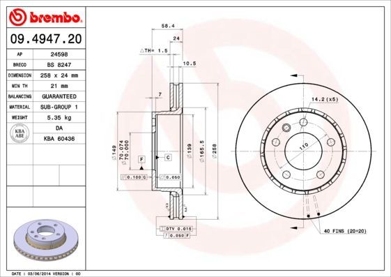 Brembo 09.4947.20