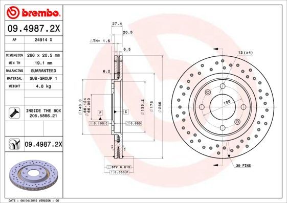 Brembo 09.4987.2X
