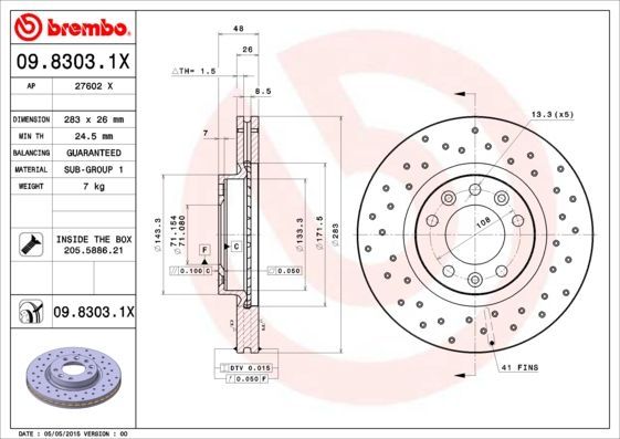 Brembo 09.8303.1X