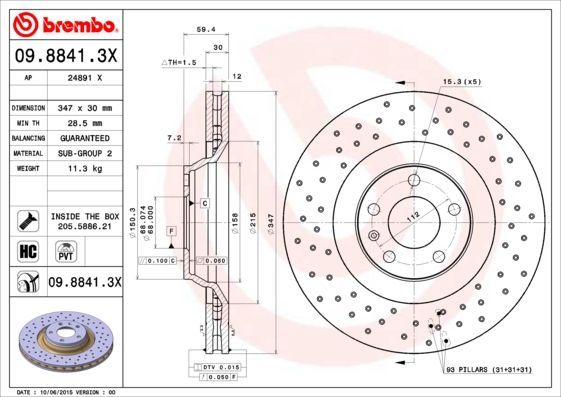 Brembo 09.8841.3X