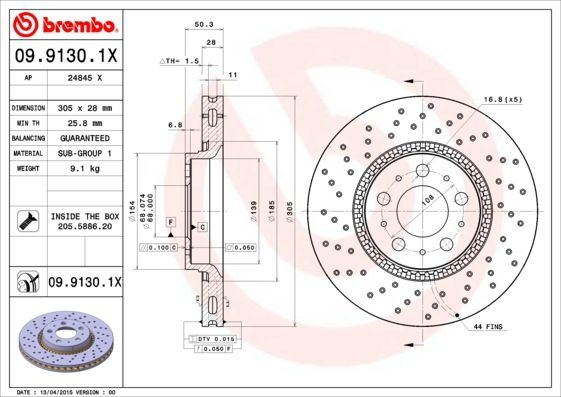Brembo 09.9130.1X
