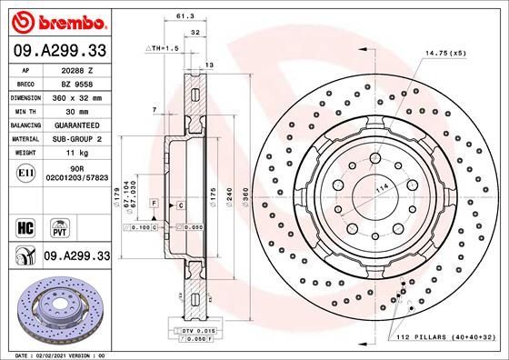 Brembo 09.A299.33