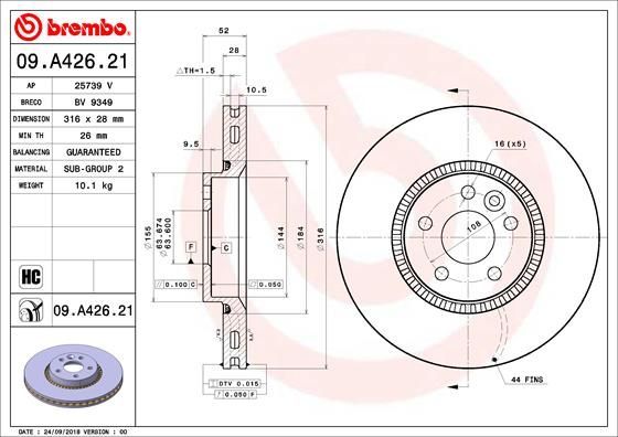 Brembo 09.A426.21