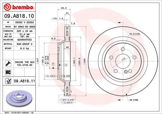 Brembo 09.A818.11