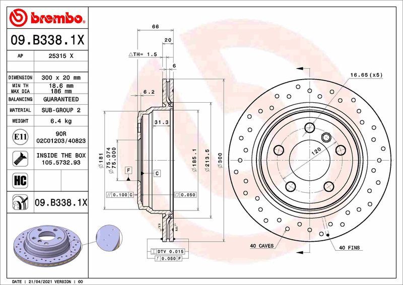 Brembo 09.B338.1X