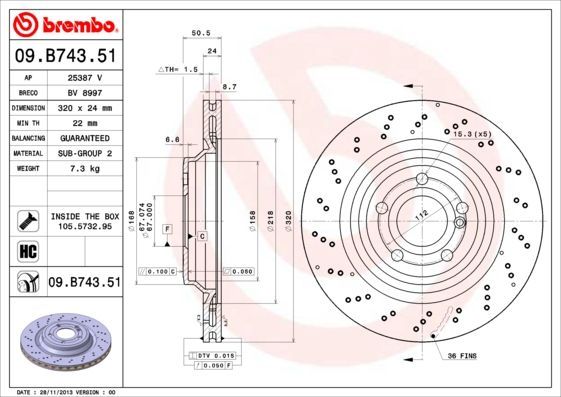 Brembo 09.B743.51