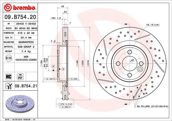 Brembo 09.B754.21
