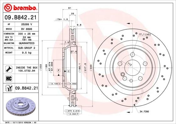 Brembo 09.B842.21