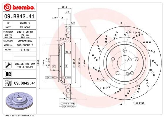 Brembo 09.B842.41