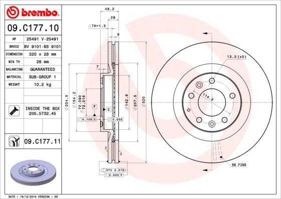 Brembo 09.C177.11