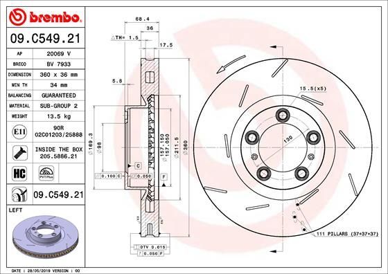 Brembo 09.C549.21
