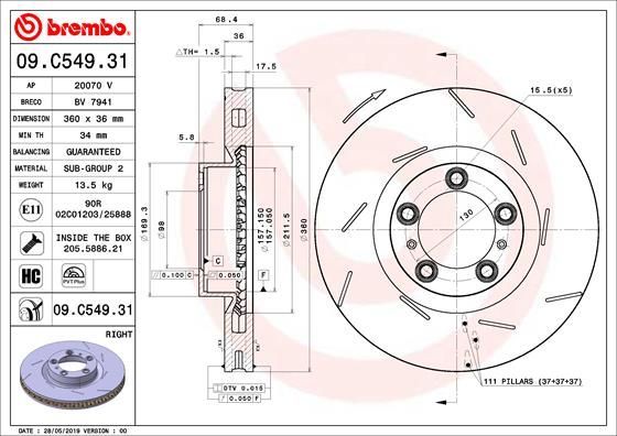 Brembo 09.C549.31