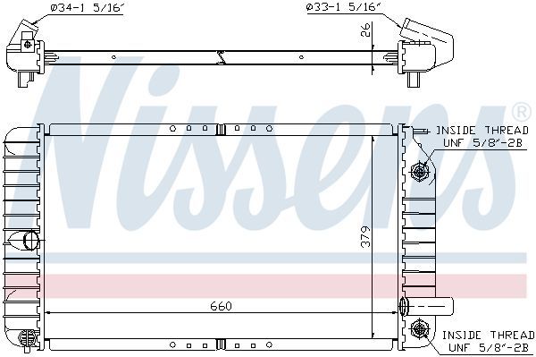Nissens 609191 - Chladič vody -