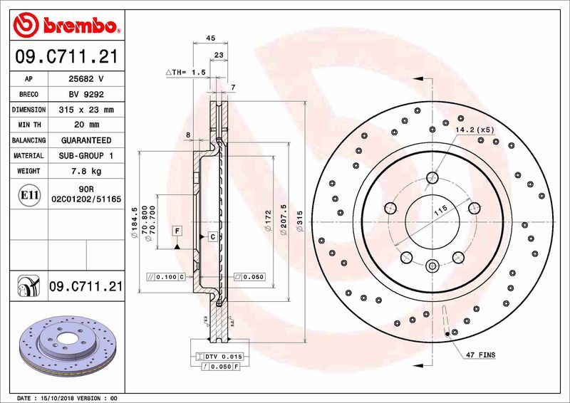 Brembo 09.C711.21