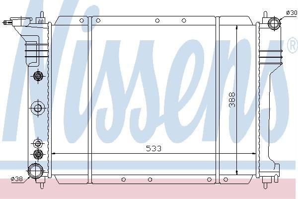 Nissens 60976 - Chladič vody -