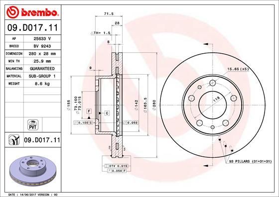 Brembo 09.D017.11