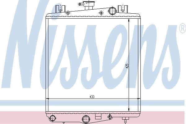 Nissens 60980 - Chladič vody -