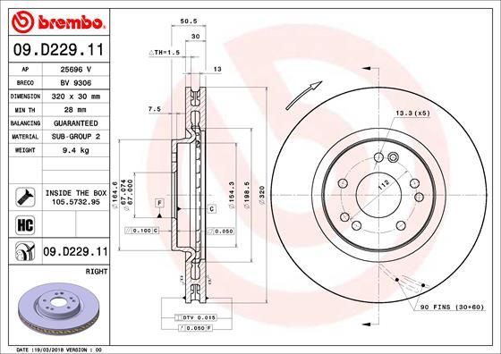 Brembo 09.D229.11