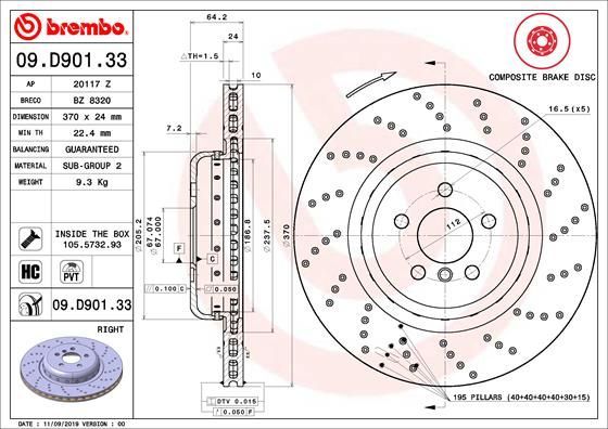 Brembo 09.D901.33
