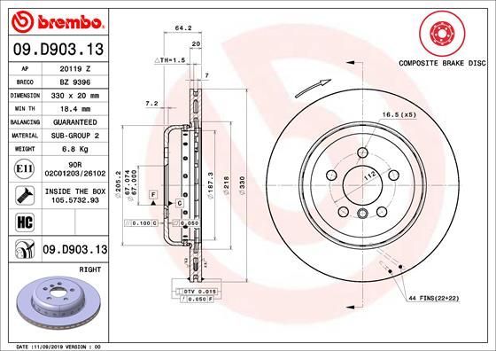 Brembo 09.D903.13