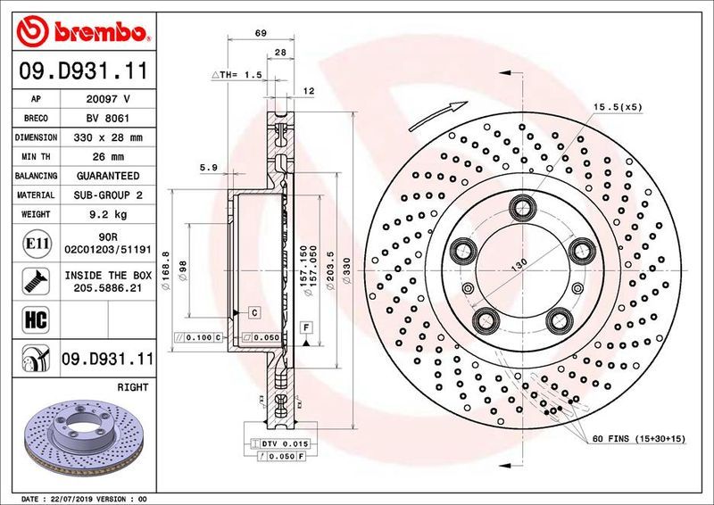 Brembo 09.D931.11