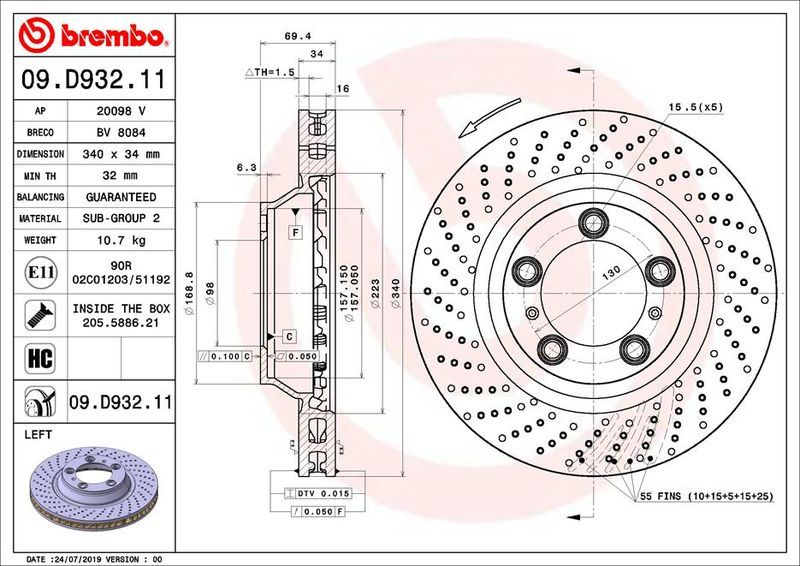 Brembo 09.D932.11