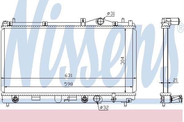 Nissens 60994 - Chladič vody -