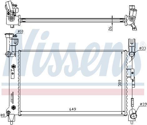 Nissens 60996A - Chladič vody -
