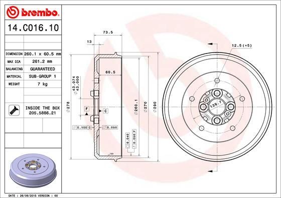 Brembo 14.C016.10