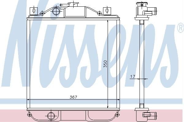 Nissens 611001 - Chladič vody -