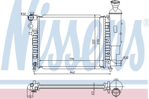 Nissens 61287 - Chladič vody -