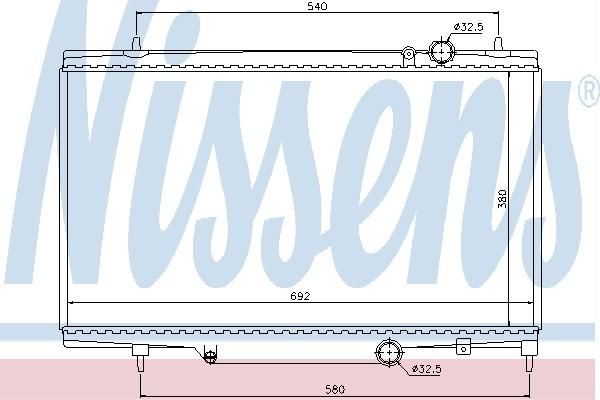 Nissens 61296 - Chladič vody -