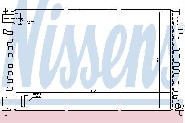 Nissens 61321 - Chladič vody -