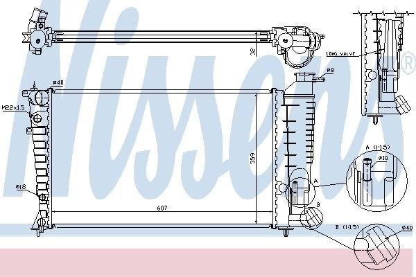 Nissens 61343A - Chladič vody -