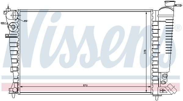 Nissens 61368 - Chladič vody -