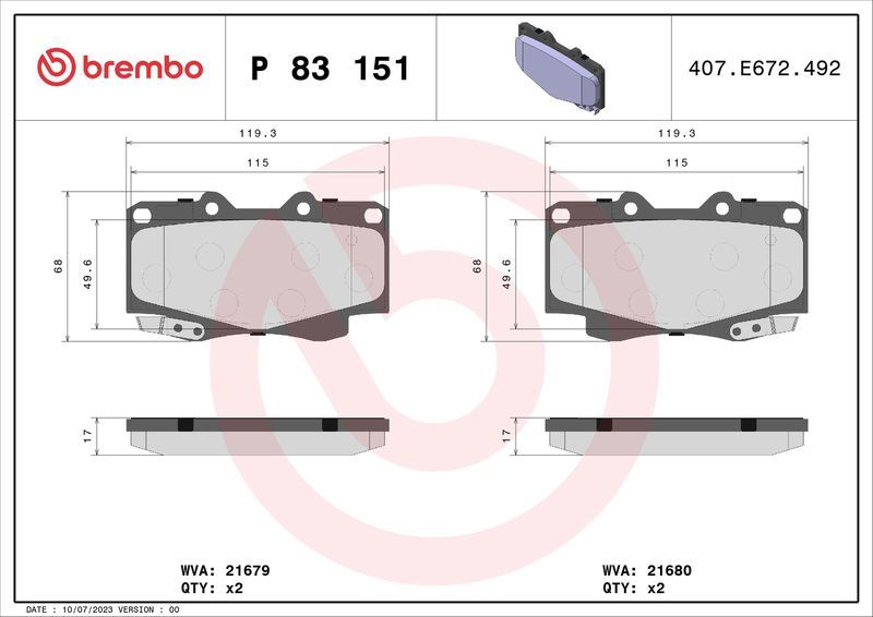 Brembo P 83 151