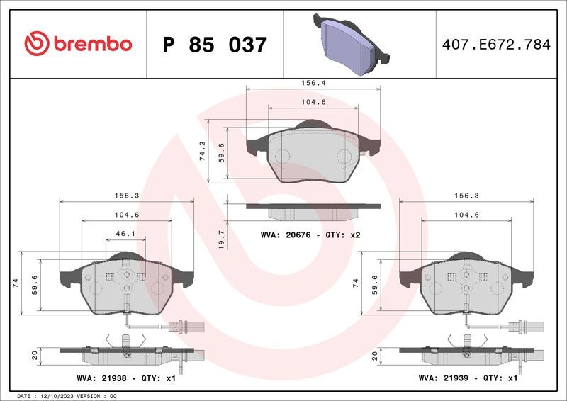 Brembo P 85 037X