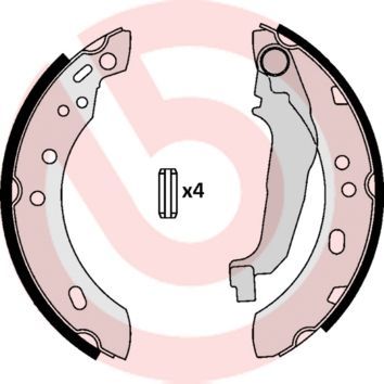 Brembo S 56 507 - Brzdové čeľuste -