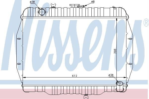 Nissens 61648 - Chladič vody -