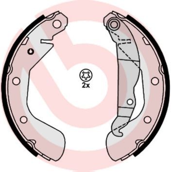 Brembo S 59 514 - Brzdové čeľuste -