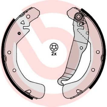 Brembo S 59 517 - Brzdové čeľuste -