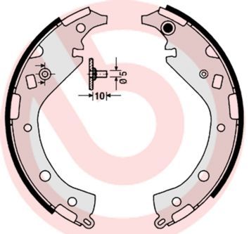 Brembo S 83 549 - Brzdové čeľuste -