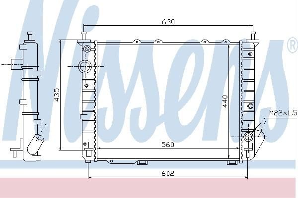 Nissens 61674 - Chladič vody -
