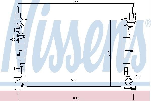Nissens 61693 - Chladič vody -