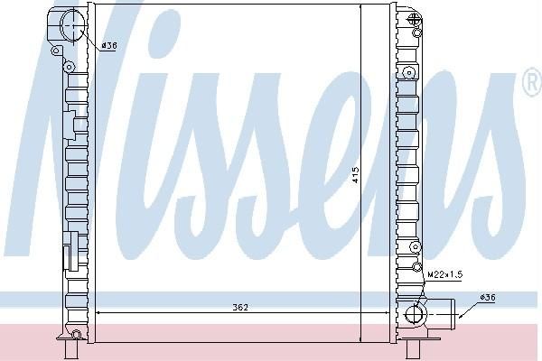 Nissens 61720 - Chladič vody -
