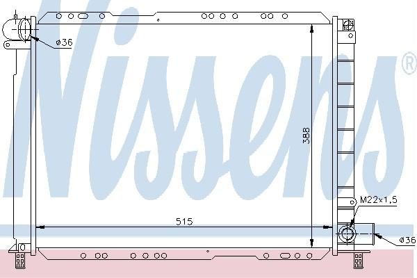 Nissens 61723 - Chladič vody -